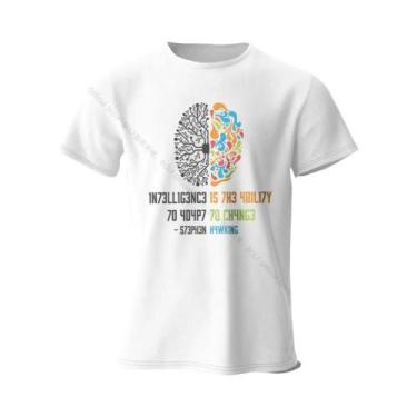 Imagem de Camiseta Unissex De Algodão Com Estampa Engraçada De Poder Cerebral, M