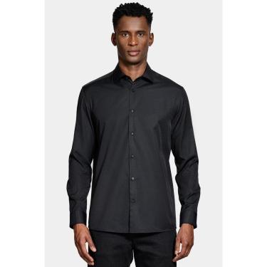 Imagem de Camisa Aramis Regular Tricoline Manga Longa Preto-Masculino