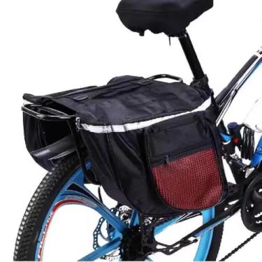 Imagem de Bolsa Bicicleta Alforge Bike Dupla Porta Celular Impermeável