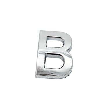 Imagem de NumRealm Número da casa, números de caixa de correio de porta, endereço à prova d'água 3D casa apartamento hotel autoadesivo sinalização, prata - B