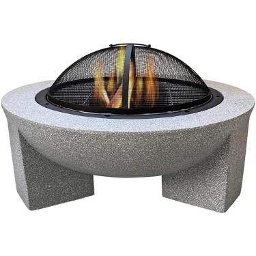 Imagem de U5GAAALPPQ9 Grande cesta de ferro fundido para fogueira de jardim cinza de ferro fundido braseiro aquecedor multifuncional tigela de acampamento churrasco para quintal, acampamento, piquenique