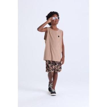 Imagem de Conjunto Infantil de Verão Regata e Bermuda Camuflada-Masculino