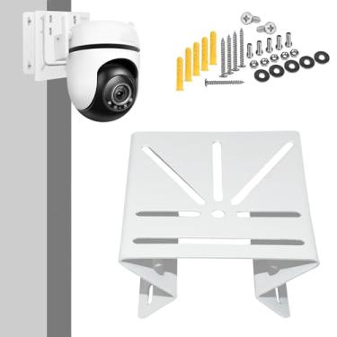 Imagem de Suporte universal de canto para câmera de segurança, suporte de canto externo para câmera PTZ, instalação de adaptador de sistema de câmera de vigilância CCTV