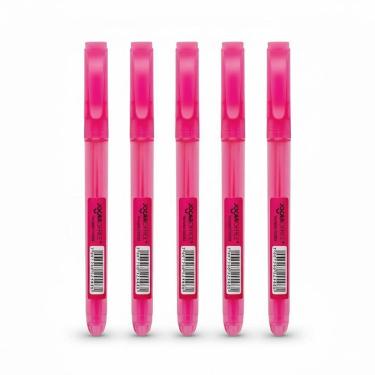 Imagem de Kit 5 Marca-Textos Rosa Chanfrado - Jocar Office