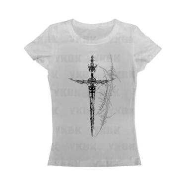 Imagem de Camiseta Regata Feminina Estilo Y2K Punk Gótico Harajuku Com Estampa D