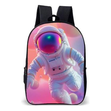 Imagem de Mochila Infantil Escolar Simples Astronauta Galaxia Estampa - Use Nerd