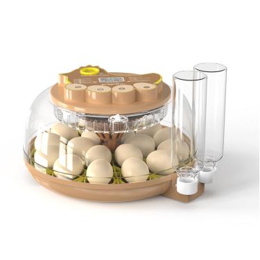 Imagem de ZEMIRO CHARGE Incubadora de 18 ovos para incubação de frango, codorna, pato e peru, virador automático de ovos, controle de umidade e exibição digital, inclui vela de ovos, recarga automática de água