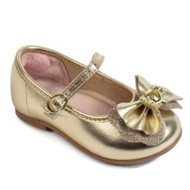Imagem de Sapatilha Baby Molekinha Infantil Strass Brilho Laço 2106-Feminino