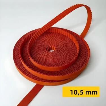 Imagem de Correia Motorizada Laranja De 10,5mm Para Trilho De Cortina - Acessóri