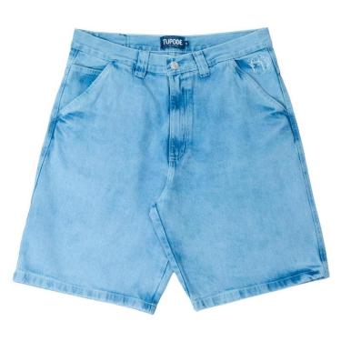 Imagem de Bermuda Tupode Jeans Og Baggy Azul Claro Contraste-Masculino