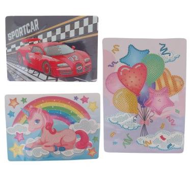 Imagem de Kit Adesivo De Pintura 5D Diamante Infantil desenhos - Novo Século