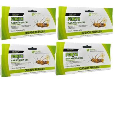 Imagem de 4 Forth Baraticida Gel Seringa De 10g Eficaz Contra Baratas