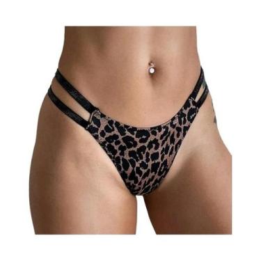 Imagem de Calcinhas Sexy Femininas Com Strass E Diamantes, G-string De Cintura B