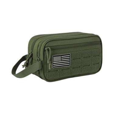 Imagem de Bolsa De Higiene Masculina Impermeável Modular EDC Pequena Com Compart