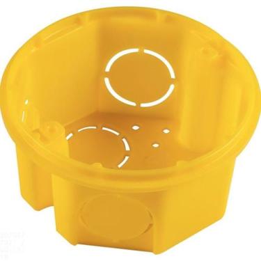 Imagem de Caixa de Embutir Octogonal 3x3 Amarela - Tramontina