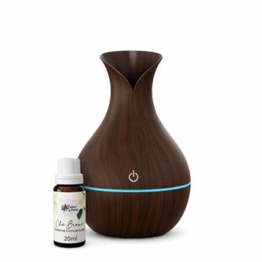 Imagem de Kit Umidificador Vaso com Essência da sua Escolha - MERAKI, Chá branco