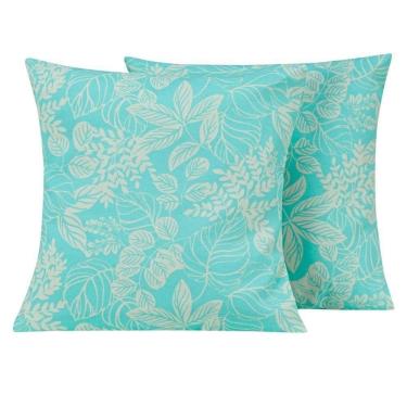 Imagem de Capa Almofada Atualle Gorgurão 1 Peça 45cm X 45cm 53% Algodão 47% Poliéster - Azul Claro