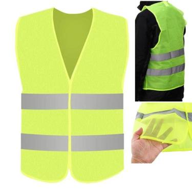 Imagem de Colete Sinalizador Faixa Refletiva EPI Segurança do Trabalho Construça