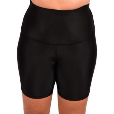 Imagem de Shorts Modelador Less Now Cintura Alta Plus Size Do G1 Ao G3, Preto, G