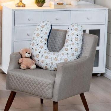 Imagem de Almofada de Amamentação Extra Grande 100% Algodão Várias Estampas - Mo