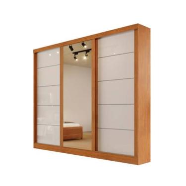 Imagem de Guarda-Roupa 3 Portas 4 Gav - Capri-Nature/Off - Bianchi - Bianchi Móv