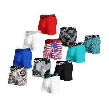 Imagem de Kit com 12 cuecas Boxer Microfibra novas - Droop!, P