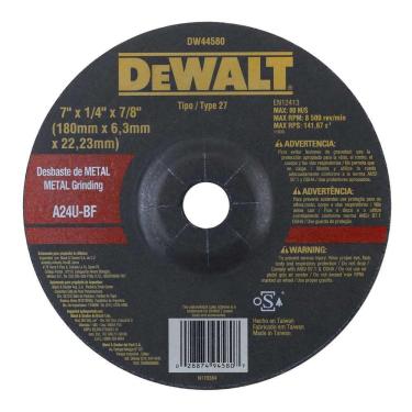 Imagem de Disco De Desbaste 180,0 Mm X 6,3 Mm X 22,23 Mm, Dw44580, Dewalt Ostenvonder