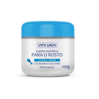 Imagem de Creme Nutritivo para o Rosto com Colágeno e Silicone 100g Vini Lady-Unissex