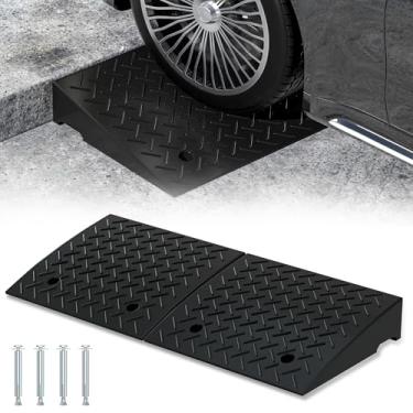 Imagem de Almofadas de borracha Reliancer 2 para guidão resistentes de 136 kg Rampa de Limiar de Carregamento Profissional Réguas de Carregamento Carro Régua de Motocicleta para Carregamento Dock Driveway Veículos SUV Caminhão Empilhadores Roda Bicicleta