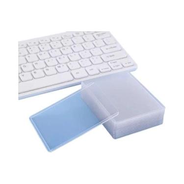 Imagem de Protetores De Cartão PVC Transparente 25PCS, Suporte Protetor De Plást