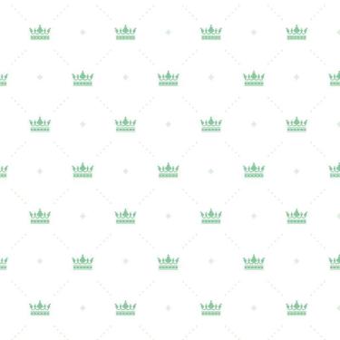 Imagem de Papel De Parede Branco E Coroa Verde Infantil Bebê Adesivo