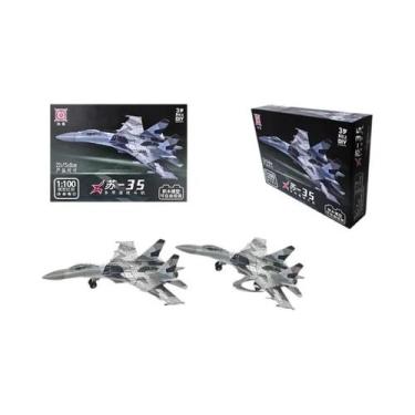 Imagem de Blocos De Montar De Aeronaves De Ataque Militares A-10 F14 Para Menino