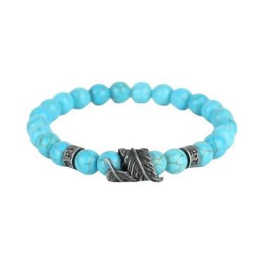 Imagem de Pulseira Vintage Masculina Com Plumas, Mantra Sânscrito, Yoga, Meditaç