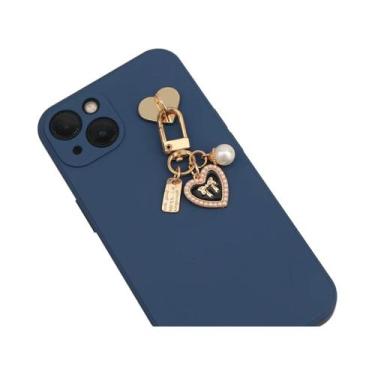 Imagem de Capa De Telefone Com Cadeia De Urso De Acrílico Colorido E Acessórios 