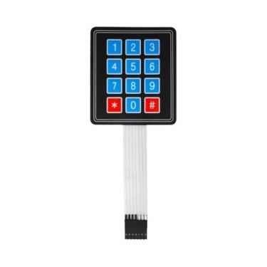 Imagem de Teclado De Membrana Matricial 4x4 Com Interruptores 1x4, 3x4, 4x4, 4x5
