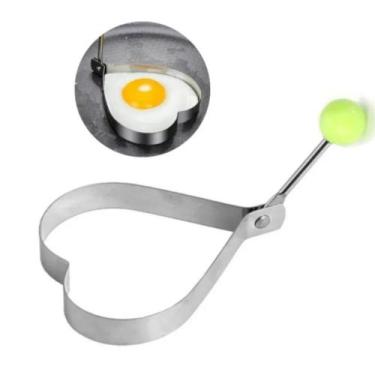 Imagem de Molde Forma Omeleteira Panqueca Ovo Frito Aço Inox - Ami, CoraÇÃo