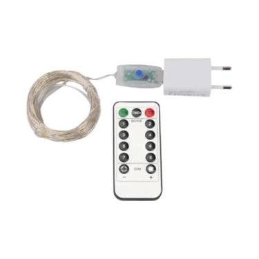 Imagem de Luzes De Cordão LED Com Fio Prateado 50M 120M, Guirlanda De Natal Para