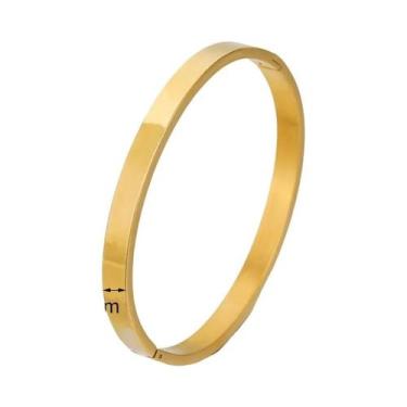 Imagem de Pulseira Feminina Minimalista de Aço Inoxidável (4/6/8mm) - Presente d