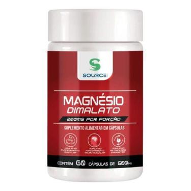 Imagem de Magnésio Dimalato Caps 500mg 60 Caps Sem Sabor Sem Sabor - Source Life