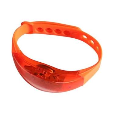 Imagem de Pulseira LED Ajustável Com Luz Ativada Por Som Para Concertos, Casamen