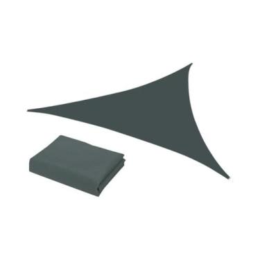 Imagem de Toldo Triangular Impermeável Com Proteção UV E Cordas Grátis Para Jard