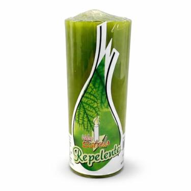 Imagem de Vela de Citronela 340g | 7 Dias de Duração | 5,5 x 15,5 cm | Feita com Óleo Essencial