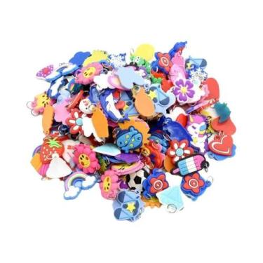 Imagem de Pulseiras Fluorescentes Coloridas 600 Peças DIY De Borracha Elástica P