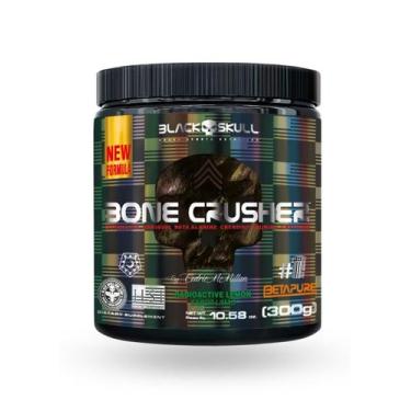 Imagem de Pré Treino B O N E Crusher Betapure  Black Skull  300g  Limão  Auxilia