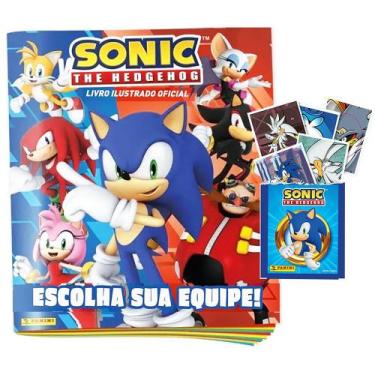 Imagem de Álbum de Figurinhas Sonic The Hedgehog 2026 + 60 Figurinhas - Panini