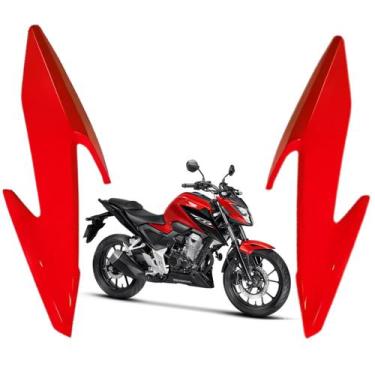 Imagem de Par Carenagem Farol Bananinha Vermelho Honda Cb300f Twister 2023 2024 