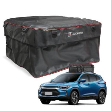 Imagem de Bagageiro Maleiro de Teto Universal 240 Litros Lona Impermeável Preto 