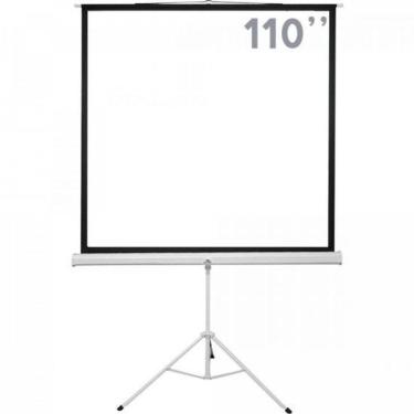 Imagem de Tela de Projeção com Tripé Sumay TTQS110 para Apresentações com Área Visual 200X200 cm...