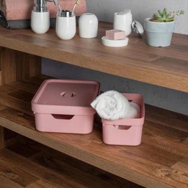 Imagem de Kit de caixa organizadora Ou 4 peças 5,3L Linha Cube