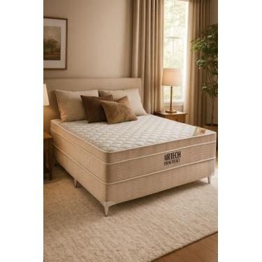 Imagem de Colchão Casal Ortobom Airtech Molas Ensacadas Pocket 138x188x25cm Orto